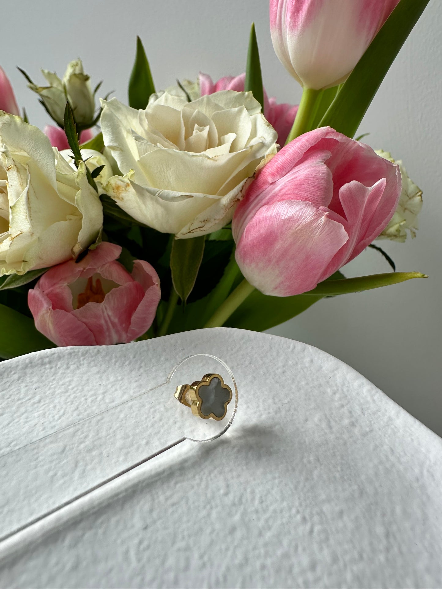 BOUCLES D'OREILLES TREFLE