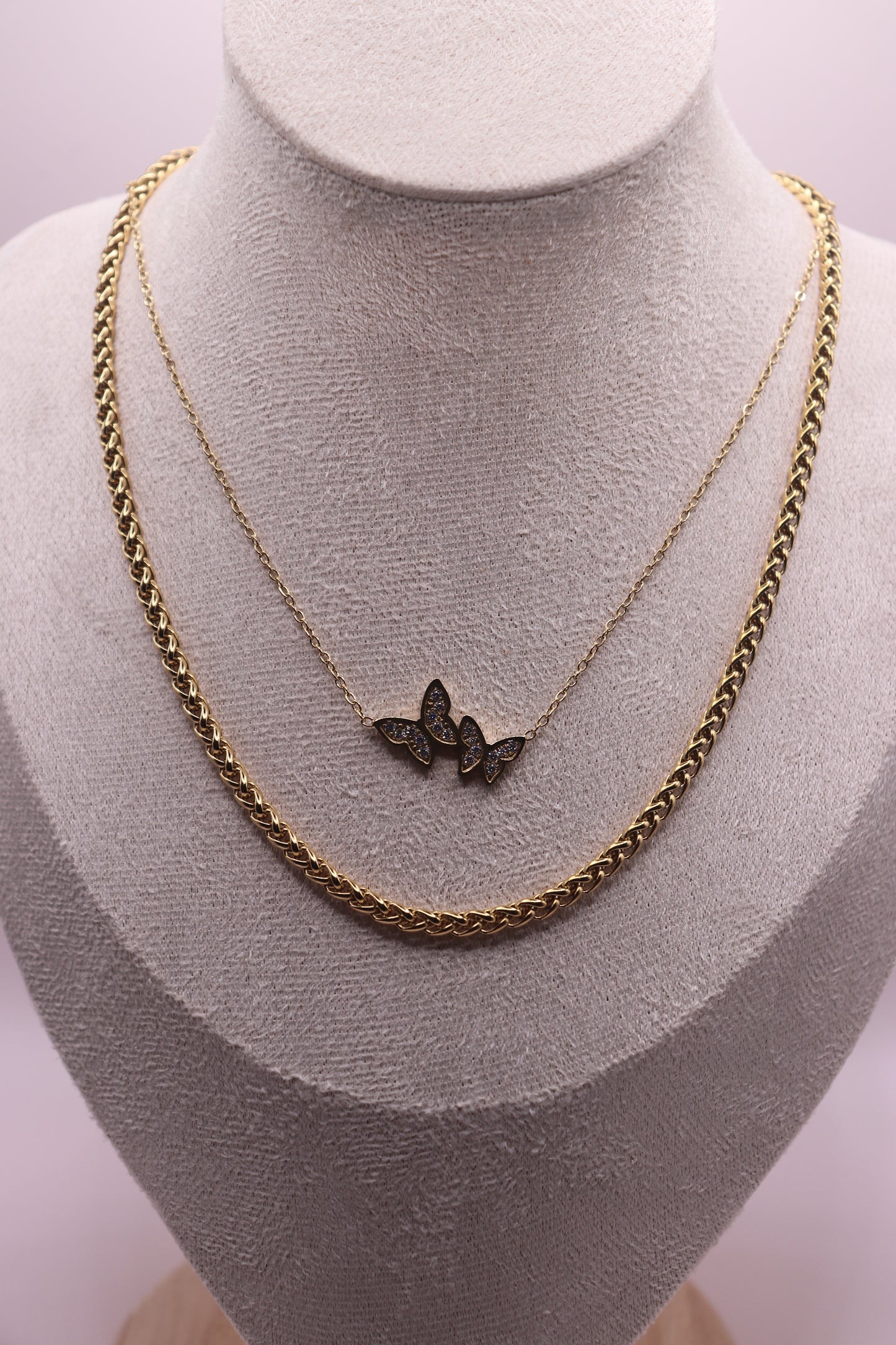 COLLIER DOUBLE PAPILLON