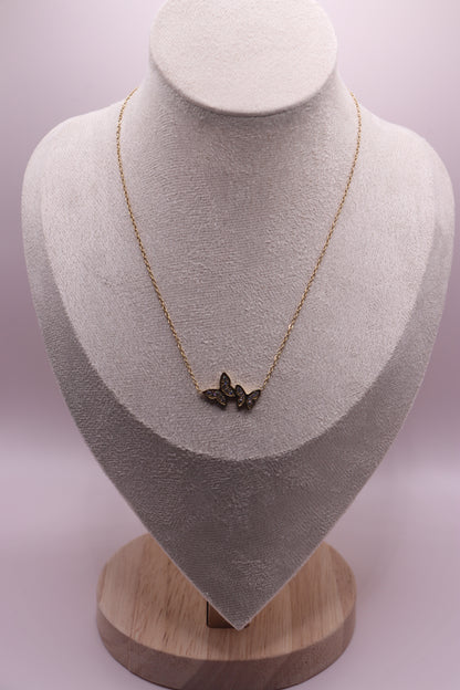COLLIER DOUBLE PAPILLON