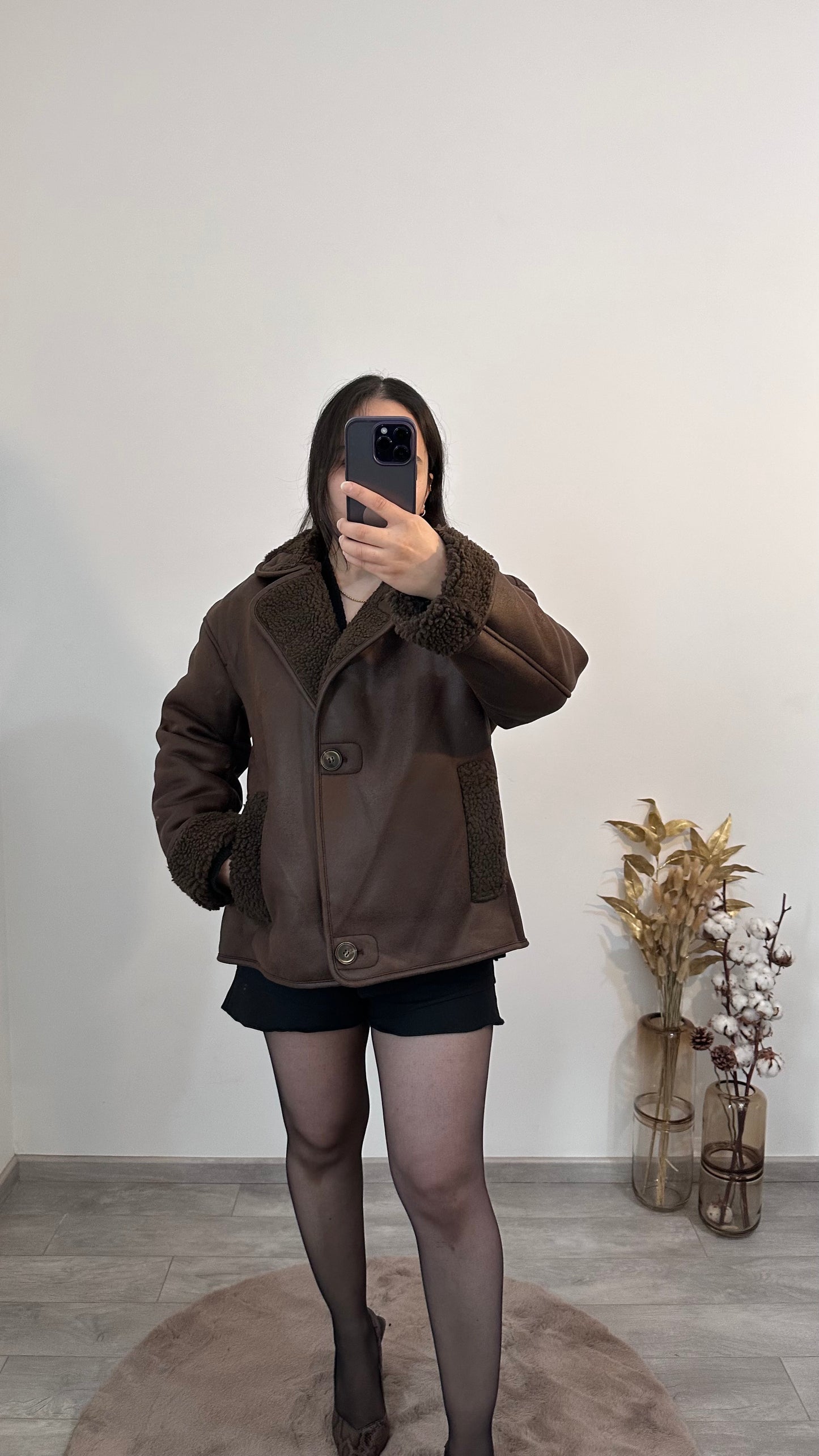 JACKE MIT WILDLEDER-EFFEKT