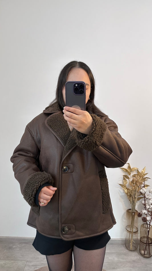 JACKE MIT WILDLEDER-EFFEKT