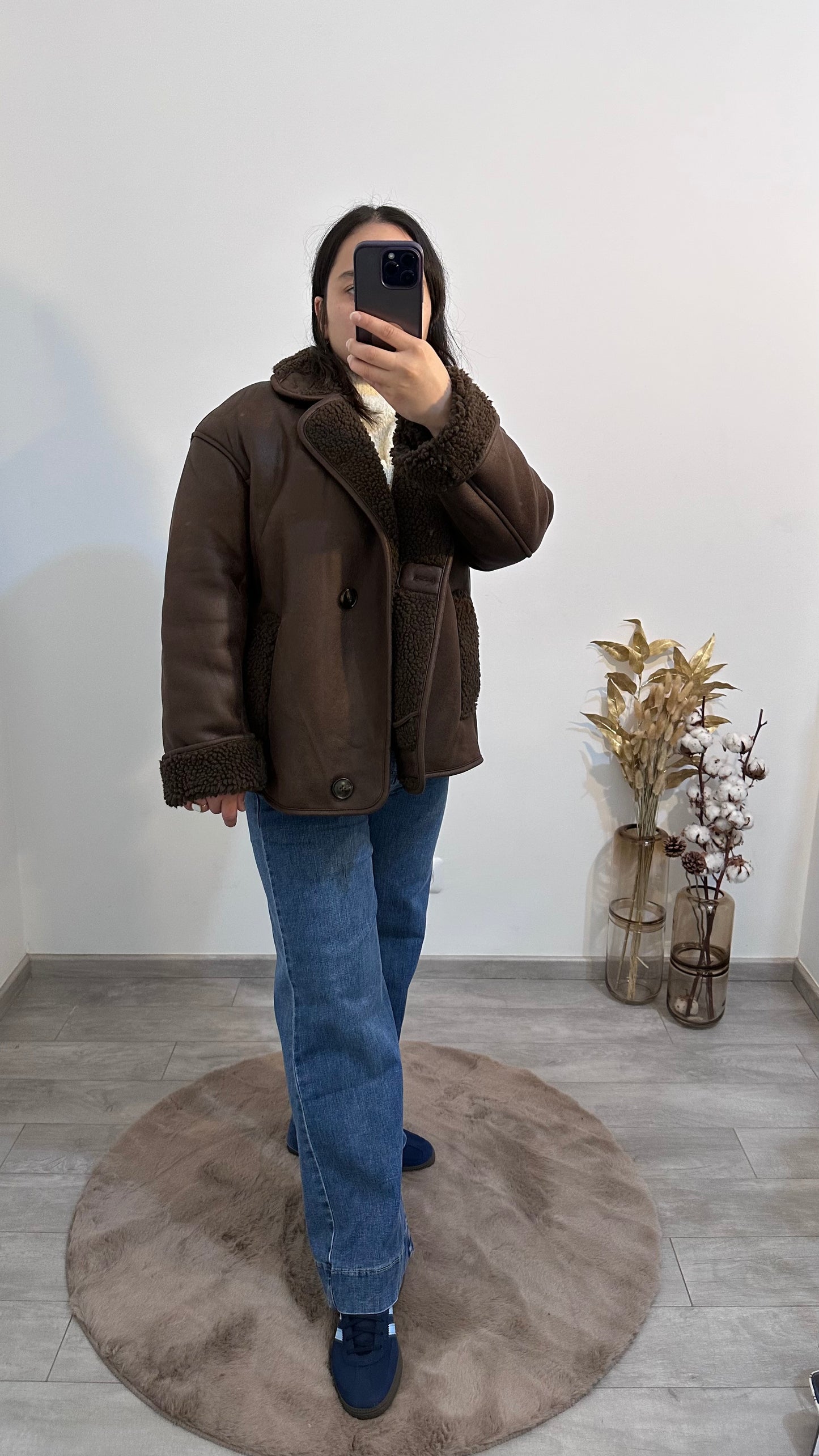 JACKE MIT WILDLEDER-EFFEKT